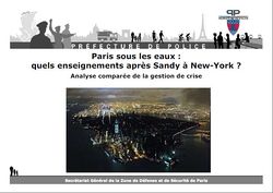 Paris sous les eaux :quels enseignements après Sandy à New-York ?