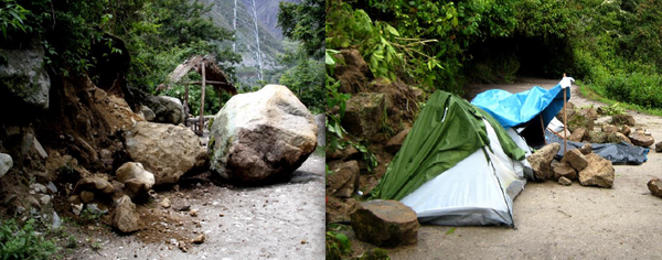 Effondrements, secteur Aguas Calientes.bmp