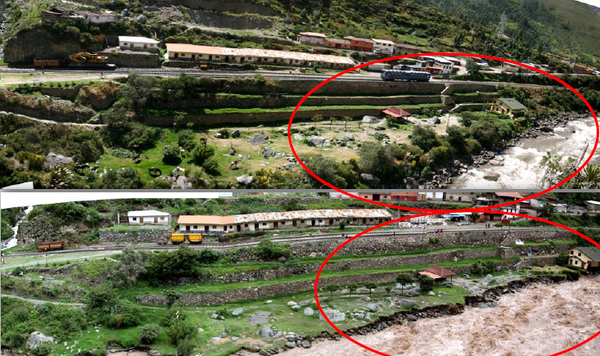 Observation de l’érosion fluviale avec les années, secteur Aguas Calientes.bmp